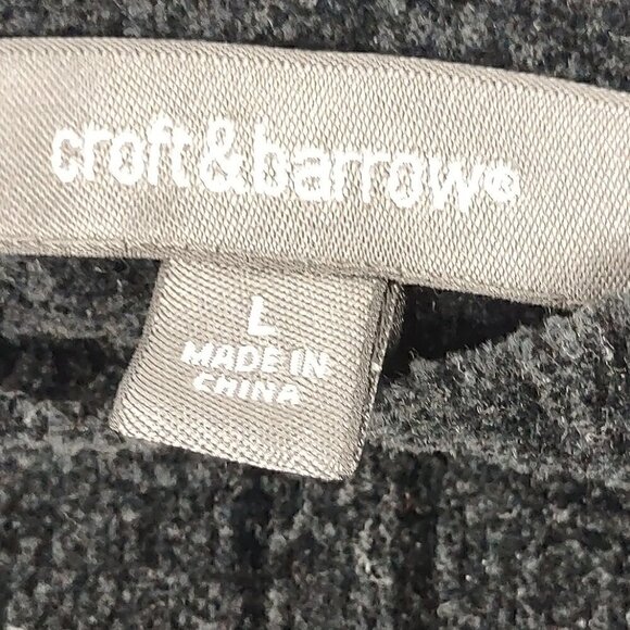 Croft & Barrow Extra Soft Crewneck Black Sweater Size Large - Picture 9 of 11